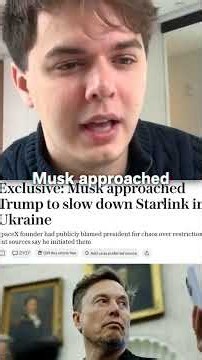 Trump Blamed Nobody Then Elon Blamed Trump