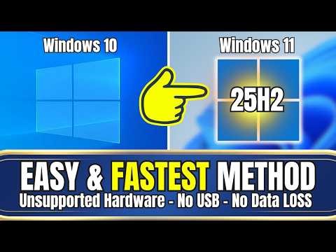 How to UPGRADE from Windows 10 to Windows 11 25H2 on ANY PC (2026)