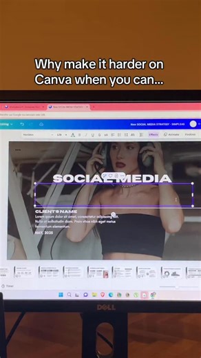 JEANNE • SIMPLEAS | Canva & Social Media Marketing Expert on Instagram: "Stop spending hours designing from scratch ❌ These templates do the heavy lifting for you — so you can focus on content, not layout ✨ What’s inside the bundle ? ➡️ Social media strategy template ➡️ Social media manager portfolio ➡️ Social media proposal template ➡️ Onboarding toolkit: checklist, questionnaires, email templates ➡️ Notion Social media planner with 50 fresh and creative content ideas for Instagram... and more