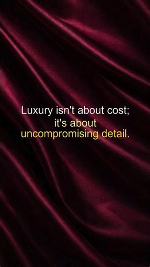Luxury isn't about cost; it's about uncompromising detail. – Modern Hedonism #shorts