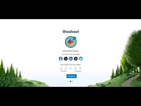 Slack Platform Basics in Salesforce Trailhead 2026!