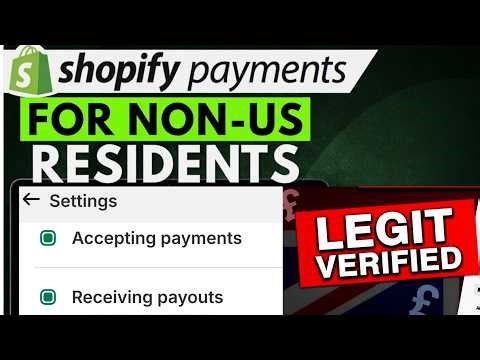 How to activate shopify payments for non us citizens 2026