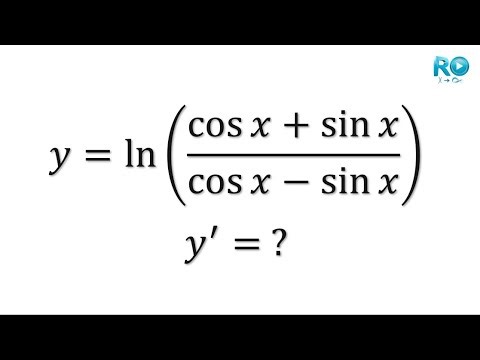Derivada de ln((senx+cox)/(senx-cosx)) | Identidades Trigonométricas | Wolfram Alpha