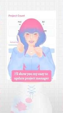 Easy update project manager! #projectmanagement