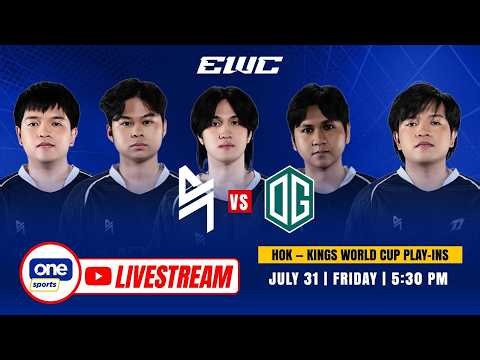 LIVE: HONOR OF KINGS (KWC) - PLAY-INS | ESPORTS WORLD CUP | JULY 31, 2026
