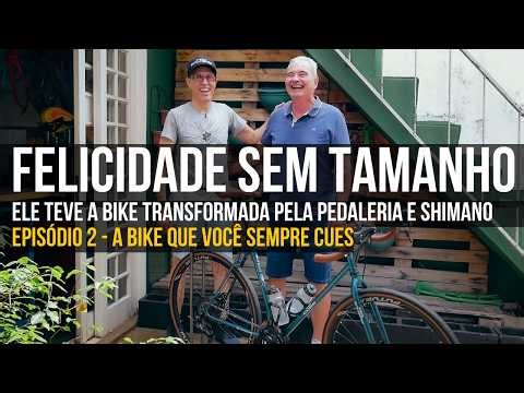 Ele teve a Monark 10 antiga toda customizada pela Pedaleria e Shimano. #abikequevocesemprecues