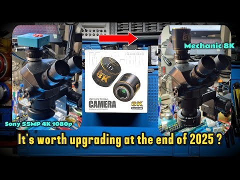 Mechanic 8K Microscope Camera Upgrade - 0.5X vs 0.35X C-Mount Focus Problem SOLVED