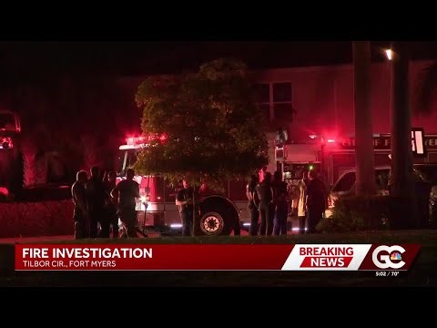 Crews investigate fire along Tilbor Circle in Fort Myers
