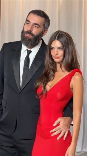 Emily Ratajkowski & Romain Gavras Steal the Spotlight Together at the Academy Museum Gala #shorts