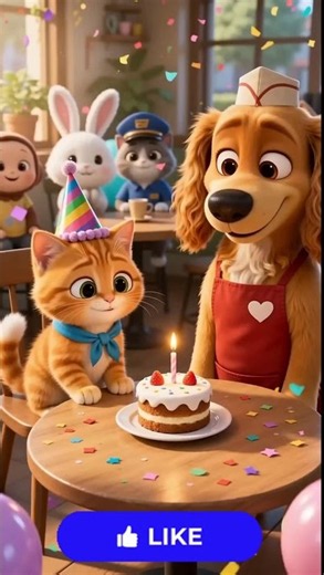 The Kitten's Birthday 🎂 Kids Cartoon #kidscartoon #барні #barney #halloween #barneysworld #cartoon
