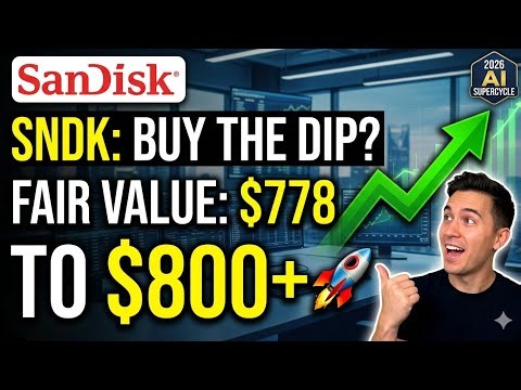 Is SNDK a "Must Buy" After the 14% Dip? 📉 SanDisk Stock Fair Value & 2026 Outlook! #SanDisk #SNDK