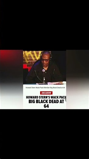 Ronnie "Big Black" Benjamin • 1962–2026 • Howard Stern Wack Pack • RIP 🗽 🧠 Mensa Member