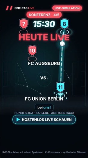 Konferenz Bundesliga — live auf dem Kanal