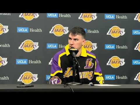 Jake LaRavia On Big Night In Lakers Win Over Grizzlies, Gaining Confidence In Jump Shot