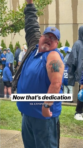 This Kentucky fan came ready for LSU 🔥 #kentucky #lsu #cfb #sec