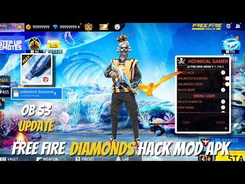 FREE FIRE NEW MOD MENU || UNLIMITED DIAMOND HACK || FF MOD MENU APK