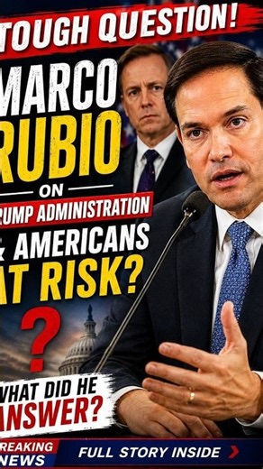 Marco Rubio Faces Tough Question on Trump & Americans at Risk #usa #news #trampa #shorts #usashorts