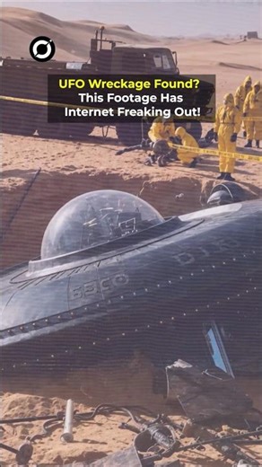 PROOF? UFO Wreckage Footage Surfaces and It's Insane #trending #alien #ufo #shorts