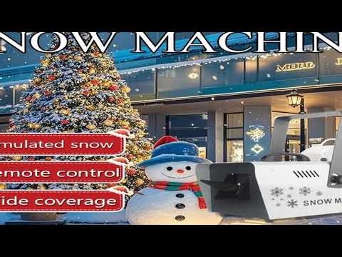 1500W Remote Control Stage Snow Machine Snow Effect DMX Snow Maker Machine Party Wedding 2000W