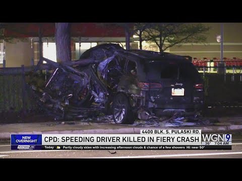 Speeding driver killed in fiery crash in Archer Heights late Saturday night, according to Chicago po