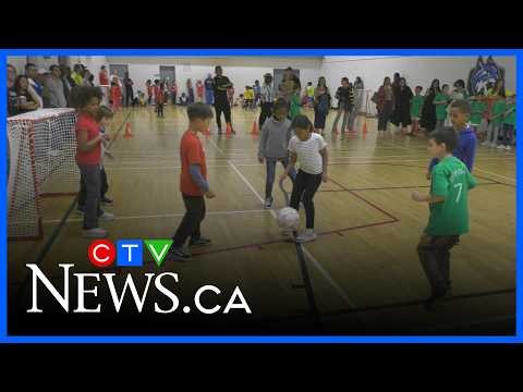 Mini World Cup held by elementary school