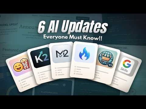 6 AI Updates Everyone Must Know!!
