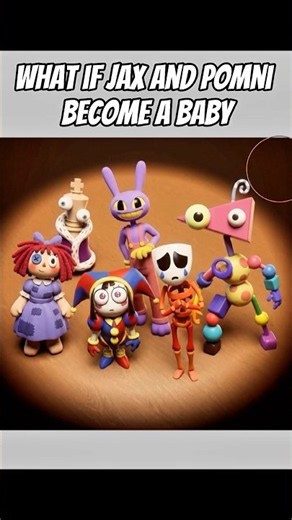 What if jax and pomni become a baby #digitalcircus #jax #horrorgame