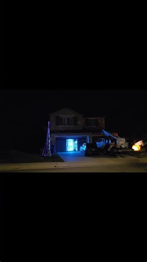Xlights Full Seed Pixel Mega Tree and Wled Govee Curtain and Wled Bulb Test #wled #xlights #shorts