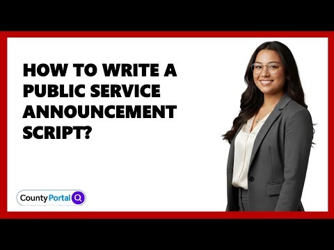How To Write A Public Service Announcement Script?