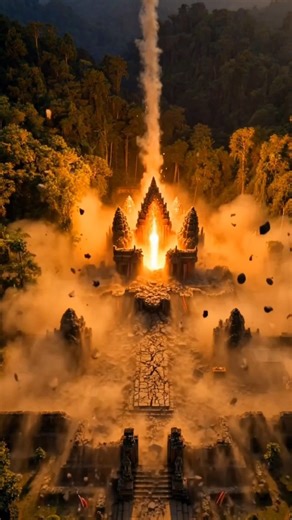 1000 Year Old Temple Rebuilt… Then BOOM! 😳#shorts