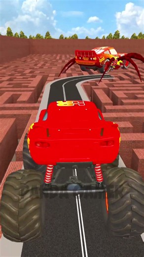 ALL SIZE GROWING EVOLUTION LIGHTNING MCQUEEN RESCUE FRIENDS MUSCLE TORNADO TRYPOPHOBIA BIG MAZE Gmod