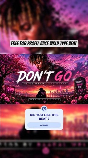 Juice WRLD Type Beat - Don't Go 💔