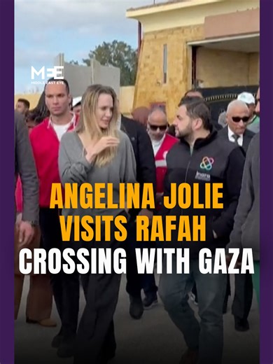 Angelina Jolie Visits Rafah Border for Gaza Aid