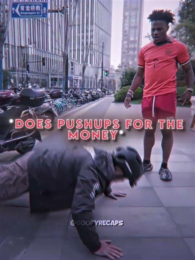 Doing Push-Ups With 62 is INSANE!🥶 #ishowspeed #strength #edit