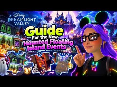 Disney Dreamlight Valley: NEW Haunted Floating Island Events Guide! 🎃👻 #DDLV #dreamlightvalley