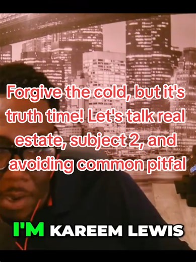 Forgive the cold, but it's truth time! Let's talk real estate, subject 2, and avoiding common pitfalls. Knowledge is power! #HoustonRealtor #RealEstateTips #Subject2 #FirstTimeHomeBuyer #VeteranRealtor