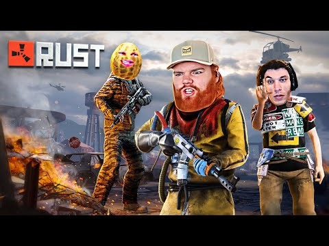 Offline Burnt Peanut, Trainwrecks & Hutch TERRORIZE an ENTIRE Village in RUST!