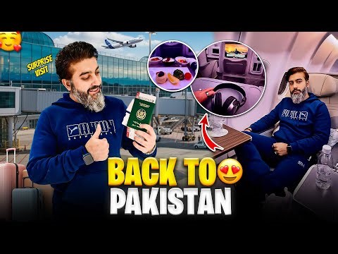 Surprise Visit to Pakistan 🇵🇰 from Ireland 🇮🇪 | Economy to Business Class ✈️ | Family Reactions Vlog