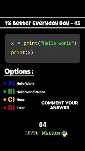 Python Interview Q-45 🚀 Can YOU Solve? #shorts #shorts
