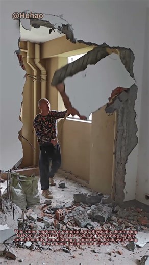 Demolition Hack: How to Break a Wall Faster with Just a Hammer | DIY & Life Skills
