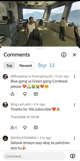 Day 13 of Blue gang vs Green gang Comback please 🥺💔😭🙏