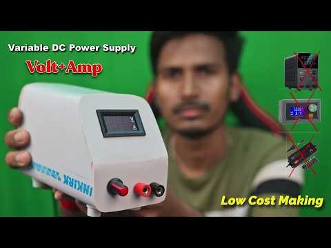 DIY Variable DC Power Supply 0-30V 10A | How to Make a Variable DC Power Supply at Home