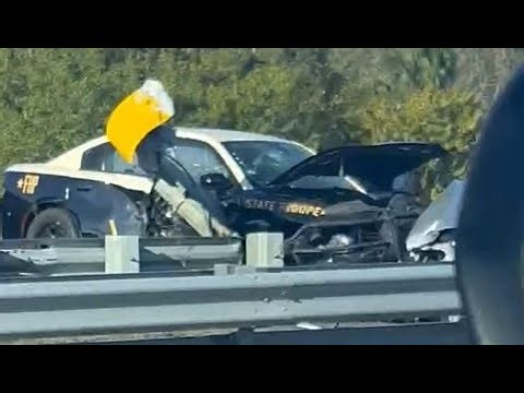 Video shows crash scene after Christmas Day high-speed chase on Florida highway