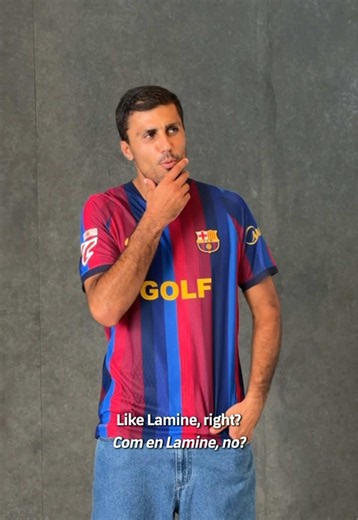 Rodri is lovin' the fit 😮‍💨 FC Barcelona x @Spotify x Tyler, The Creator x GOLF WANG ⛳ #fcbarcelona #barçaontiktok