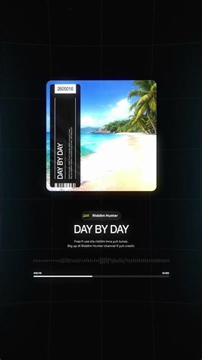 Free Reggae Riddim ⚡ Day by Day (30s)
