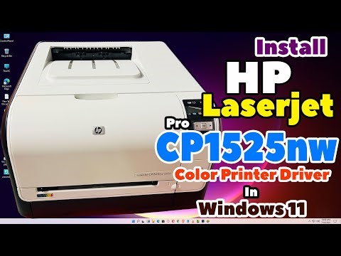 How to Download & Install HP LaserJet Pro CP1525nw Color Printer in Windows 11 PC or Laptop