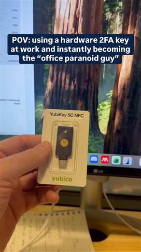 Stingray | Anti-Social Engineering on Instagram: "I love my @yubico, but I get weird looks from the normies using Microsoft Authenticator #cybersecurity"