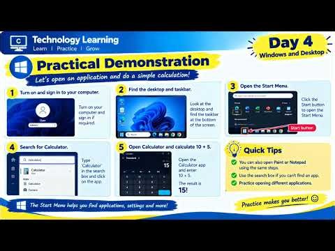 💻 Day 4: Windows and Desktop Explained! | Basic Computer Course 🔥 