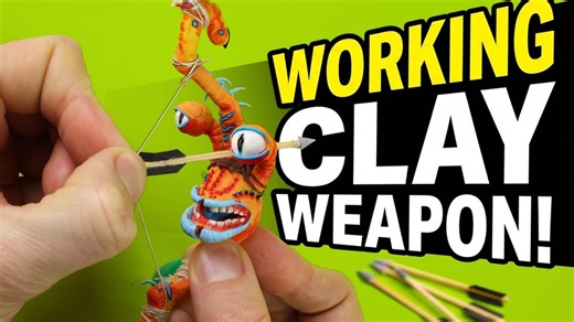 I made working weapons from High on Life 2 out of clay!