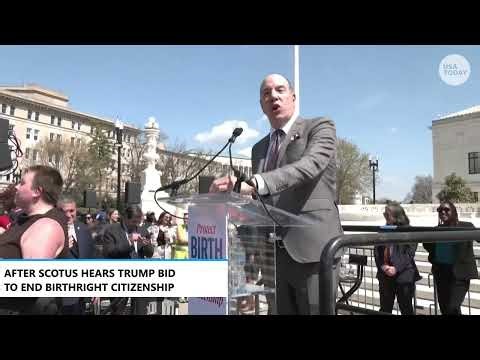 Trump reaction to Supreme Court birthright citizenship case arguments according to the ACLU director